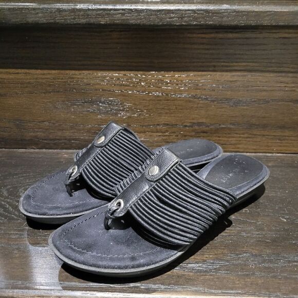 Nine West Black Sandals Shoes Size: 5.5M - Picture 1 of 6